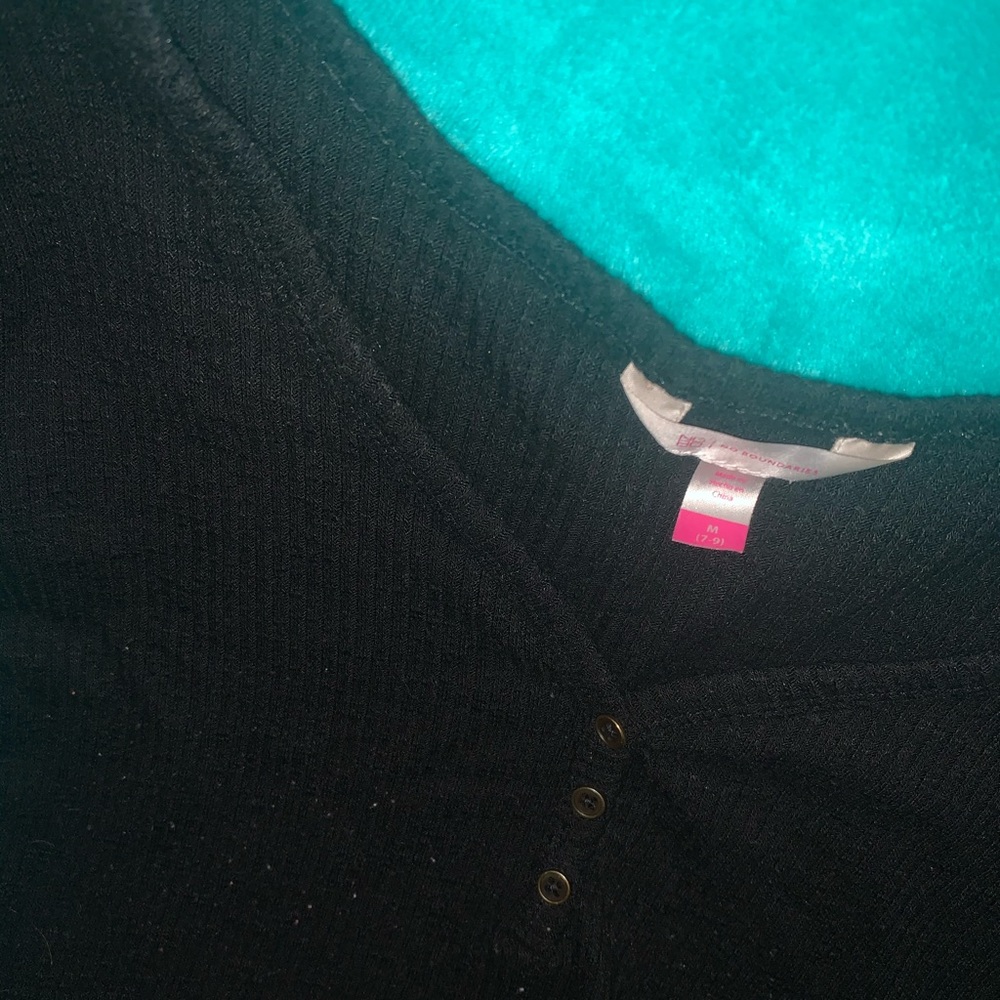 Black Top with Buttons